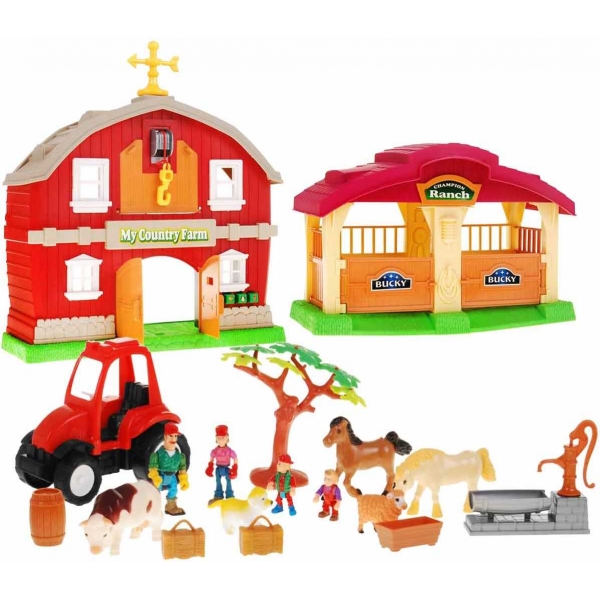 Farma Traktor Stodoła domek dla lalek