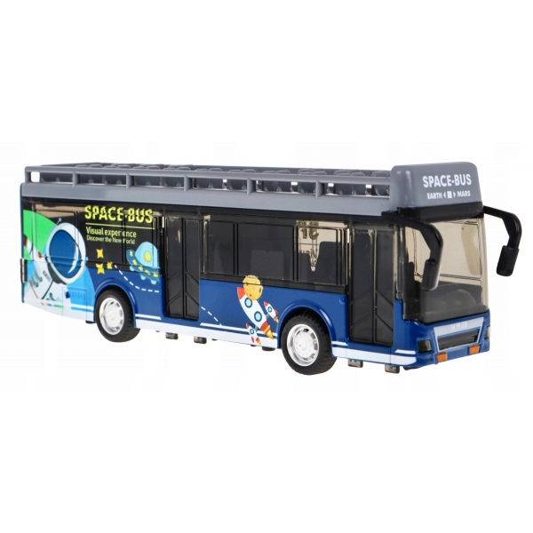 Autobus zabawka Metalowy efekty świetlne dźwiękowe