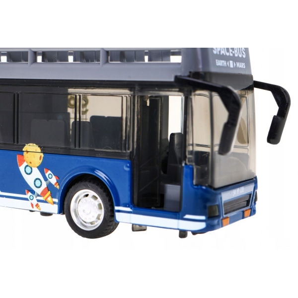 Autobus zabawka Metalowy efekty świetlne dźwiękowe