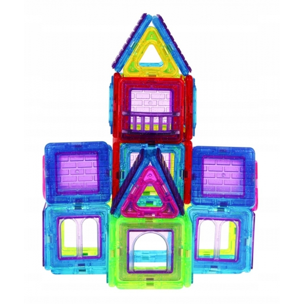 Klocki magnetyczne 3D konstrukcyjne edukacyjne 184
