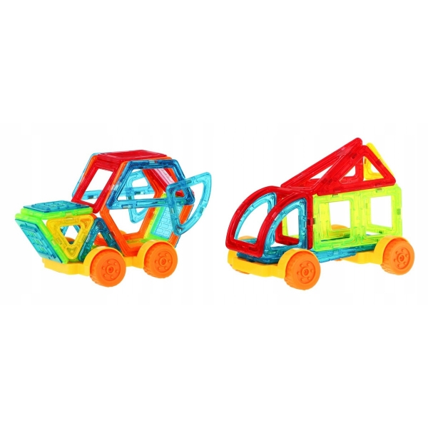 Klocki magnetyczne 3D konstrukcyjne edukacyjne 184