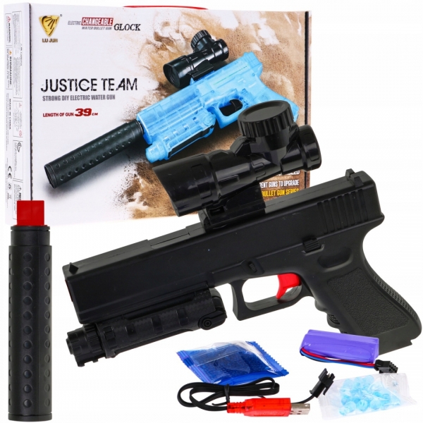 Pistolet na kulki żelowe + naboje 1000szt