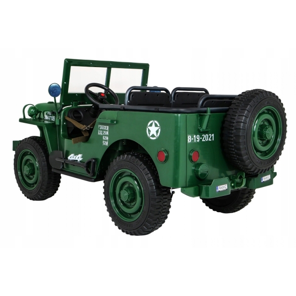 Auto na akumulator Jeep Retro Wojskowy 4x90W 24V