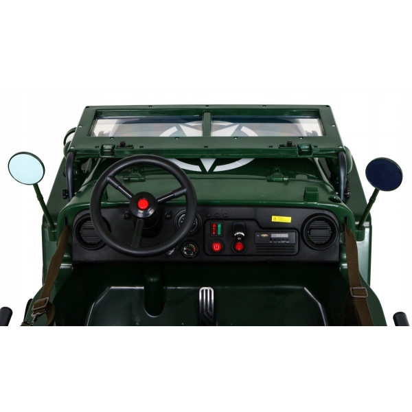 Auto na akumulator Jeep Retro Wojskowy 4x90W 24V