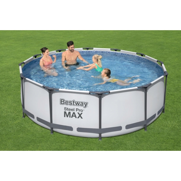Basen Stelażowy ogrodowy 8w1 366x100 POMPA PIASKOWA Bestway