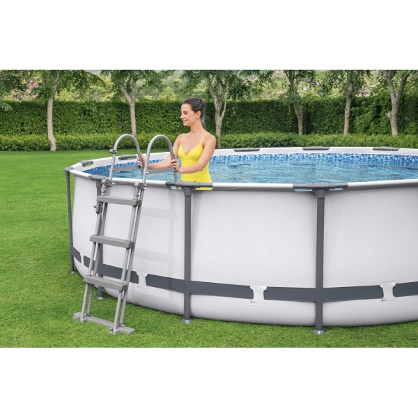 Basen Stelażowy ogrodowy 8w1 366x100 POMPA PIASKOWA Bestway