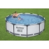 Basen Stelażowy ogrodowy 8w1 366x100 POMPA PIASKOWA Bestway
