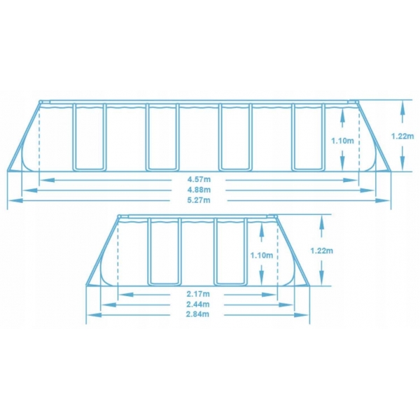 Basen Stelażowy ogrodowy 11w1 488x244x122 Bestway