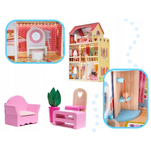 Domek dla lalek zabawki dla dzieci dla dziewczynek