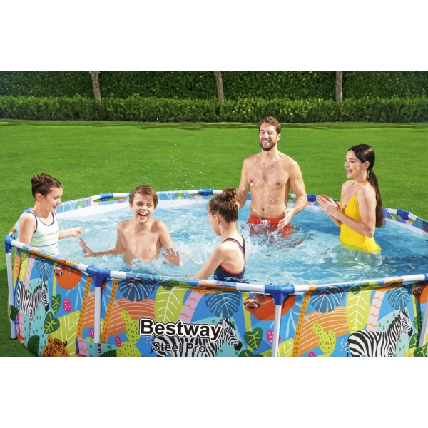 Basen Stelażowy ogrodowy 9w1 305x66cm Bestway