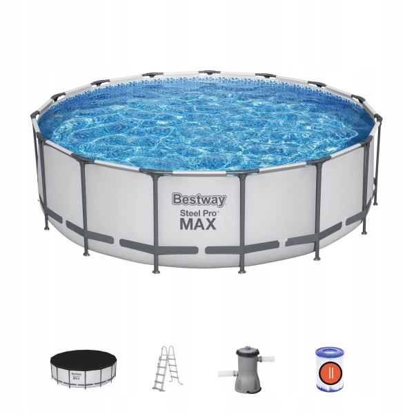 Basen Stelażowy 15FT 457x122 cm SteelPRO BESTWAY