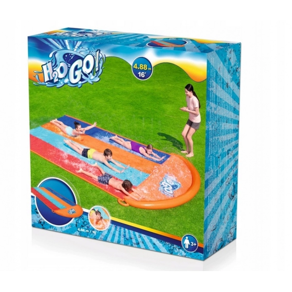 Ślizg Poczwórny H2O GO Speed Ramp 488cm BESTWAY