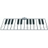 Mata Muzyczna duży keyboard 260x74 cm bezpieczny