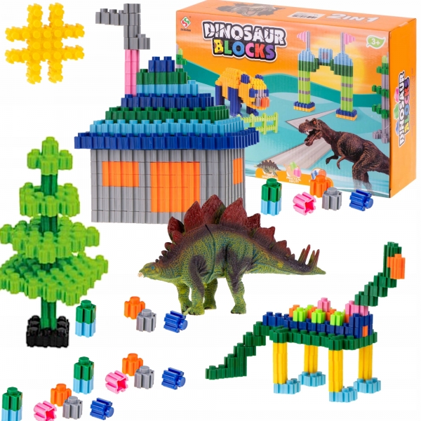 Klocki przestrzenne Dinosaur Blocks 290 elementów