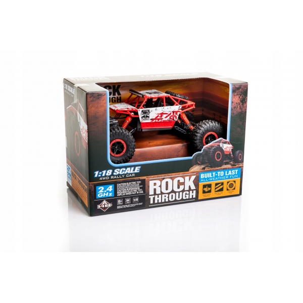 Samochód RC Rock Crawler HB 2,4GHz 1:18 czerwony