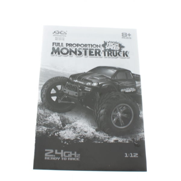 Samochód RC MONSTER TRUCK 1:12 2.4GHz 38km/h!