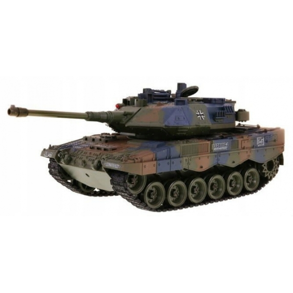 1:18 Leopard 2 czołg strzelający z efektem dymu