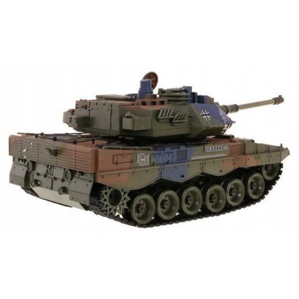 1:18 Leopard 2 czołg strzelający z efektem dymu