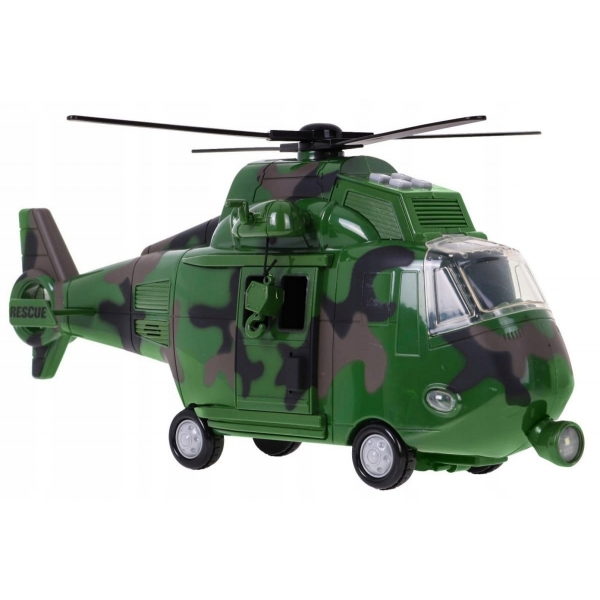 Helikopter śmigłowiec wojskowy dźwięki światła