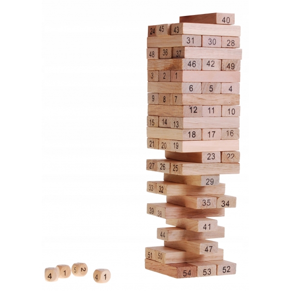 Jenga Classic Gra Zręcznościowa drewniane klocki