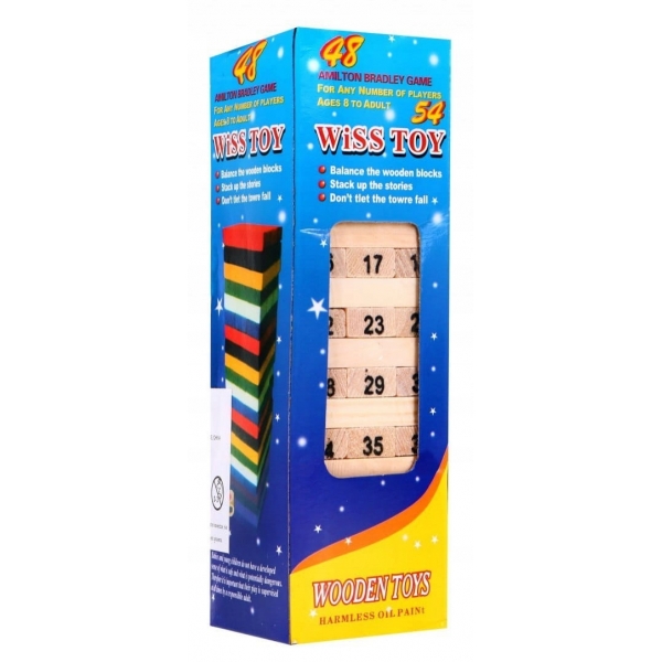 Jenga Classic Gra Zręcznościowa drewniane klocki