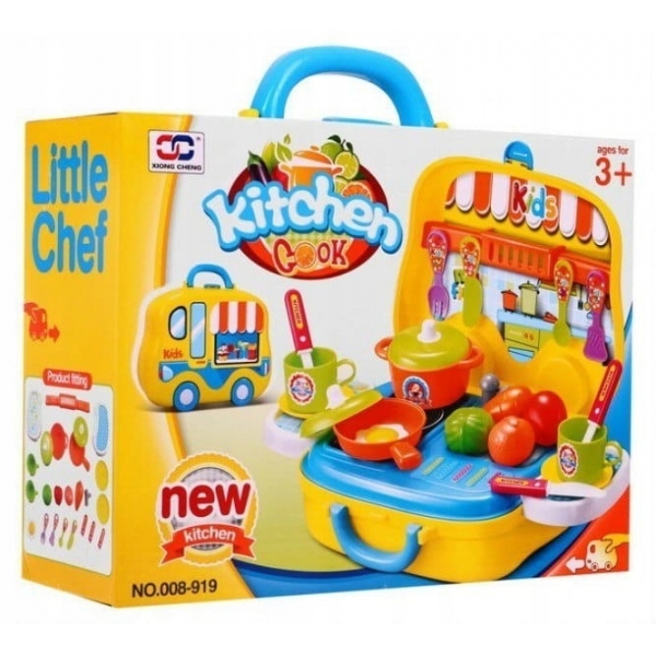 Kuchnia dla dziecka zabawka edukacyjna walizka