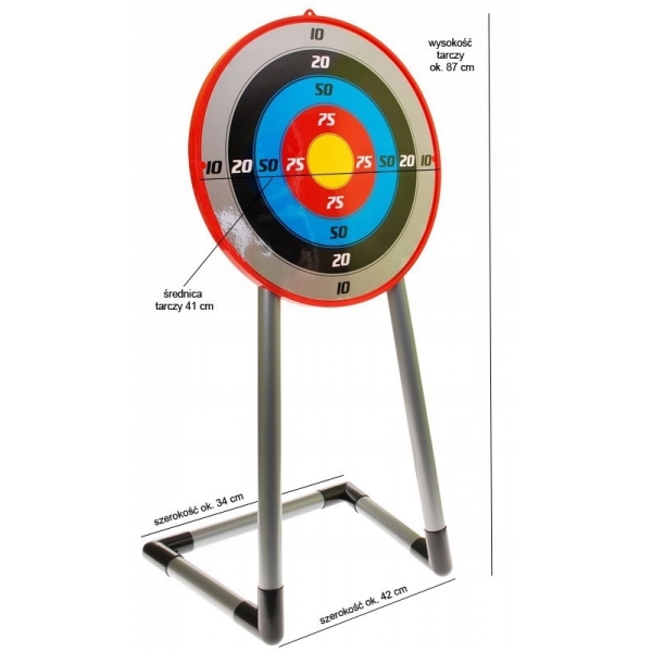 Łuk z tarczą celownik strzały